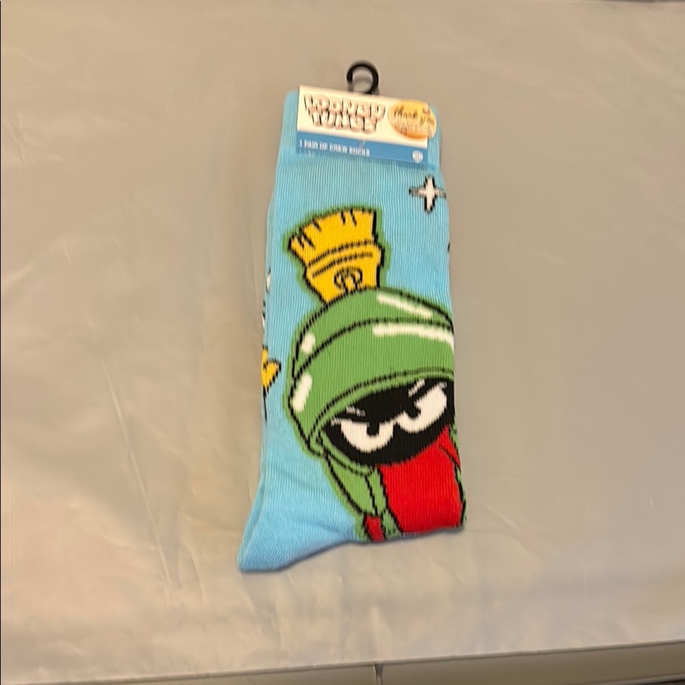 Warner Bros. Looney Tunes Blue Socks with Marvin the Martian